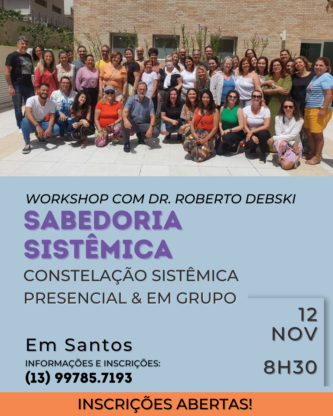 Workshop – Constelação Familiar Sistêmica presencial | Em Santos